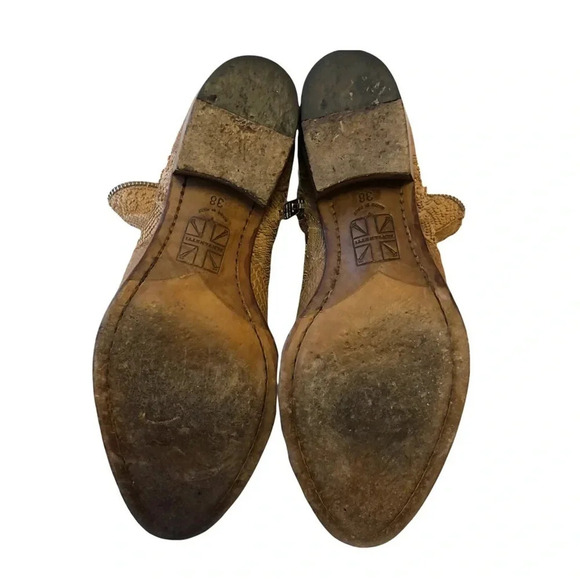 Pantanetti Python Suede Leather Boots 38 Made in Italy Exotic Designer Ankle - Picture 6 of 12